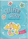 : Glitzer-Sticker Malbuch. Meerjungfrauen, Buch