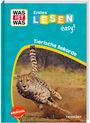 „Erstes Lesen easy!“, „Tierische Rekorde“. Ein Gepard sprintet dynamisch durch die Savanne.