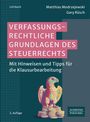 Text: "VERFASSUNGSRECHTLICHE GRUNDLAGEN DES STEUERRECHTS" und "Mit Hinweisen und Tipps für die Klausurbearbeitung". Ein stilisierter Adler.