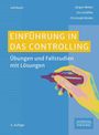 "Einführung in das Controlling", Hand mit Stift, gelber und blauer Hintergrund, Autoren oben rechts.