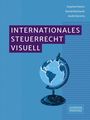 "INTERNATIONALES STEUERRECHT VISUELL." Blaues Cover mit Globus, kleine Punkte im Hintergrund.