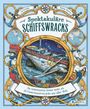 "Spektakuläre Schiffswracks" von Jo Arnold und Philip Harris. Illustration eines Schiffswracks umrandet von nautischen Motiven.