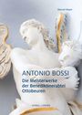 "Antonio Bossi: Die Meisterwerke der Benediktinerabtei Ottobeuren" von Manuel Mayer. Engelsfiguren, weiße Skulptur, goldene Details.
