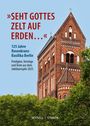 "Seht Gottes Zelt auf Erden", 125 Jahre Rosenkranz-Basilika Berlin, Backsteinarchitektur vor blauem Himmel, umrahmt von Bäumen.