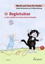 "Begleitsätze zu den Liedern im ersten Unterrichtsjahr. Für Klavier und Ukulele." Maus und Katze stehen nebeneinander.