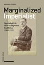 "Marginalized Imperialist" von Raphael Studer. Foto eines Mannes mit Anzug und Schnurrbart auf einem Stuhl.