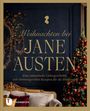 "Weihnachten bei Jane Austen. Eine romantische Liebesgeschichte mit stimmungsvollen Rezepten für die Winterzeit."  
Darstellung eines klassischen Wohnzimmers mit geschmücktem Weihnachtsbaum. Links Logo mit "Thorbecke".