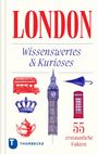 "LONDON" und "Wissenswertes & Kurioses" stehen oben. Darunter Symbole wie Bus, Uhrturm, und Teekanne, mit "55 erstaunliche Fakten".