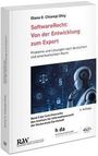„SoftwareRecht: Von der Entwicklung zum Export“. Cover zeigt Roboterkopf mit Symbolen für Technologie und Recht.