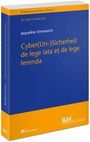 Buchcover mit gelbem und blauem Layout. Titel: "Cyber(Un-)Sicherheit de lege lata et de lege ferenda" von Jaqueline Emmerich.
