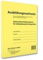 Ausbildungsnachweis für Elektroniker/-in für Gebäudesystemintegration. Felder für Ausbildungsbetrieb, Anschrift und Auszubildende/-r.