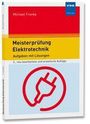 Ein Buchcover mit Texten: "Michael Franke", "Meisterprüfung Elektrotechnik - Aufgaben mit Lösungen", "VDE VERLAG". Ein rotes Steckersymbol.