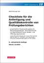 Wolf-Michael Farr: Checkliste 10 für die Anfertigung und Qualitätskontrolle von Prüfungsberichten, Buch
