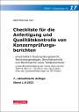 Wolf-Michael Farr: Checkliste 17 für die Anfertigung und Qualitätskontrolle von Konzernprüfungsberichten, Buch