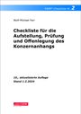 Wolf-Michael Farr: FARR Checkliste 2 für die Aufstellung, Prüfung und Offenlegung des Konzernanhangs, Buch