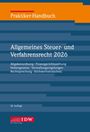 „Praktiker-Handbuch“, „Allgemeines Steuer- und Verfahrensrecht 2026“, „38. Auflage“, Logo unten. Abstraktes Design in Blau.