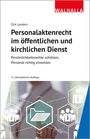 Dirk Lenders: Personalaktenrecht im öffentlichen und kirchlichen Dienst, Buch