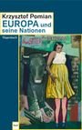 Text: "Krzysztof Pomian, EUROPA und seine Nationen." Ein Gemälde: Frau neben einem Stier, im Hintergrund der Schriftzug "Europa".