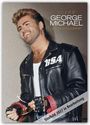 "GEORGE MICHAEL OFFICIAL 2026 CALENDAR" steht in der oberen rechten Ecke. Ein Mann in schwarzer Lederjacke lächelt.