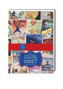 "VINTAGE POSTERS 2027" und "2027 DIARY" auf farbigem Hintergrund, umgeben von Disney-Filmplakaten.