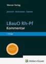 Aufschrift: "LBauO Rh-Pf Kommentar, 7. Auflage". Oben und unten Verlagsname, Verfasser. Kreis mit "Wolters Kluwer Baurecht".