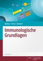 "Immunologische Grundlagen", Autoren: Vollmar, Fürst, Zündorf. Illustration mit Molekülstrukturen, blaue und orange Töne.