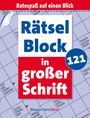 Eberhard Krüger: Rätselblock in großer Schrift 121 (5 Exemplare à 2,99 EUR), Buch
