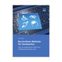„Barrierefreie Websites für Handwerker. Wie aus gesetzlicher Pflicht ein Wettbewerbsvorteil wird.“  
Blaue Karte mit Symbolen für Barrierefreiheit auf einer Tastatur.