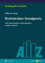 "Rechtslexikon Grundgesetz" von Volker M. Haug; erläutert 200 staatsrechtliche Schlüsselbegriffe. Blaues Cover mit Grafikelementen.