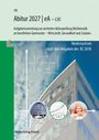 "Abitur 2027 eA – CAS." Aufgabenbuch für Mathematik, Gymnasien. Gebäude im Hintergrund, Formeln, Schülergrafik.