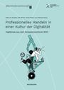 Titel: "Professionelles Handeln in einer Kultur der Digitalität". Illustration: Figuren arbeiten an Technik.