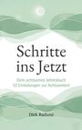 „Schritte ins Jetzt“ – Achtsames Jahresbuch, 52 Einladungen zur Achtsamkeit. Sanfte grüne Wellen und ein heller Kreis.
