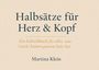 Martina Klein: Halbsätze für Herz & Kopf, Buch