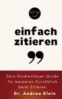Andrea Klein: einfach zitieren, Buch
