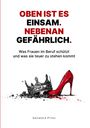 Oben steht: "OBEN IST ES EINSAM. NEBENAN GEFÄHRLICH." Illustration: Krone und roter High Heel. Darunter: "Salvatore Princi".