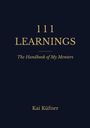 „111 Learnings: The Handbook of My Mentors“ von Kai Küfner. Dunkles Cover mit goldener Schrift.