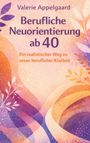Titel: Berufliche Neuorientierung ab 40. Illustration: Bunte, abstrakte Blätter und geschwungene Formen.