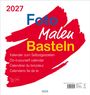 Foto-Malen-Basteln Bastelkalender weiß groß 2027, KAL