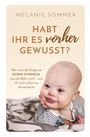 Melanie Sommer: Habt ihr es vorher gewusst?, Buch