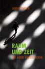 "Laurens Carlsen", "Raum und Zeit und andere Kurzgeschichten". Eine Person geht über einen mit Lichtstrahlen beleuchteten Boden.