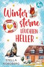 „Wintersterne leuchten heller“, „Fehmarn in Love 2“, Stella Nordberg. Illustration: Glühweinglas, Robbe, Reetdachhaus.