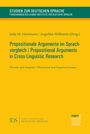: Propositionale Argumente im Sprachvergleich / Propositional Arguments in Cross-Linguistic Research, Buch