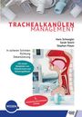 TRACHEALKANÜLEN MANAGEMENT. Autoren: Hans Schwegler, Sarah Stierli, Stephan Mayer. Illustration eines Halsquerschnitts.