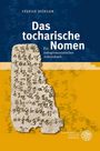 Stefan Höfler: Das tocharische Nomen. Ein indogermanistisches Arbeitsbuch. Altes Schriftstück, blaue und gelbe Gestaltung.