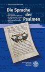 Tina Weidemann: "Die Sprache der Psalmen". Im Hintergrund hebräische Schrift und eine alte Manuskript-Illustration.
