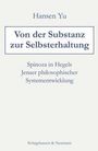 Titel: "Von der Substanz zur Selbsterhaltung" von Hansen Yu. Verlag: Königshausen & Neumann.