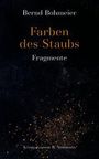 Bernd Bohmeier: "Farben des Staubs - Fragmente". Dunkler Hintergrund mit goldenen Staubkörnern verteilt.