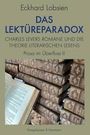 "Eckhard Lobsien - DAS LEKTÜREPARADOX. Charles Levers Romane und die Theorie literarischen Lesens. Prosa im Überfluss II." Stapel alter Bücher.