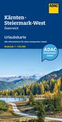 : ADAC Urlaubskarte Österreich 04 Kärnten, Steiermark-West 1:150.000, KRT