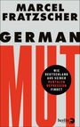"Wie Deutschland aus seiner mentalen Depression findet" steht in einem schwarzen Kreis. Große Buchstaben: GERMAN MUT.